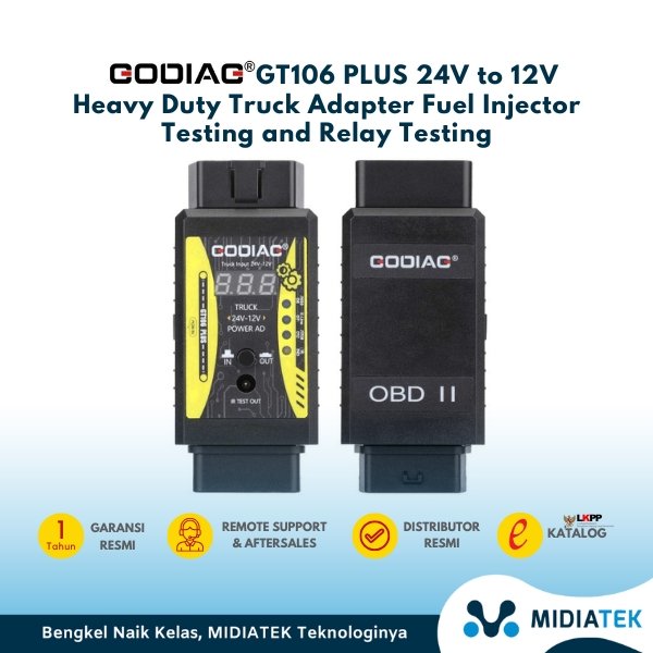 GODIAG GT106 PLUS Heavy Duty Truck Adapter Converter 24V to 12V