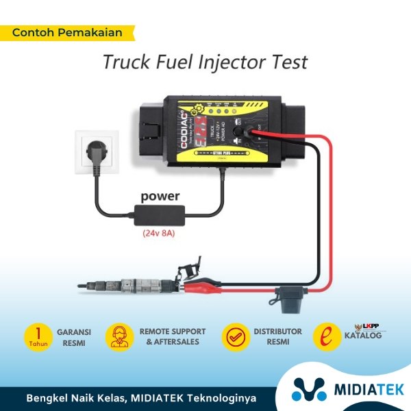 GODIAG GT106 PLUS Heavy Duty Truck Adapter Converter 24V to 12V — foto 3