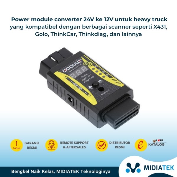 GODIAG GT106 PLUS Heavy Duty Truck Adapter Converter 24V to 12V — foto 8