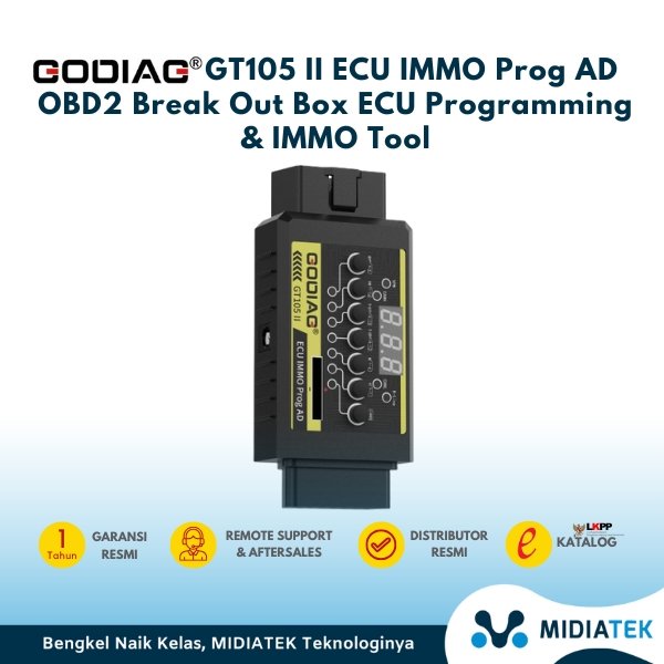 GODIAG GT105 OBD II ECU IMMO Prog AD OBD2 Break Out Box ECU Programming & IMMO Tool