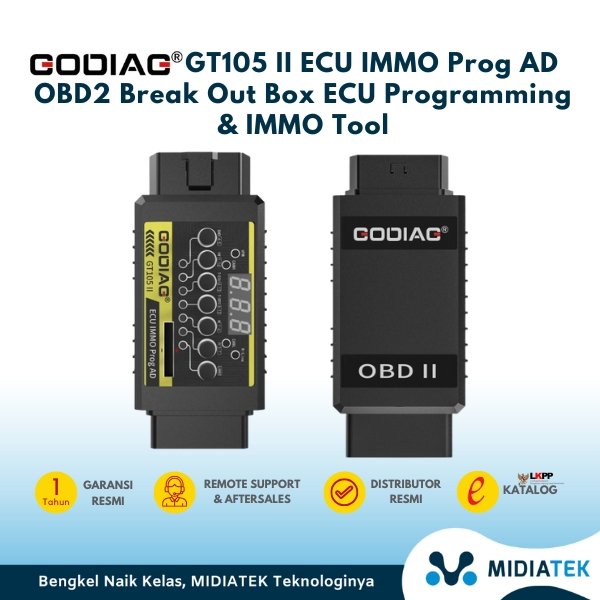 GODIAG GT105 OBD II ECU IMMO Prog AD OBD2 Break Out Box ECU Programming & IMMO Tool — foto 2