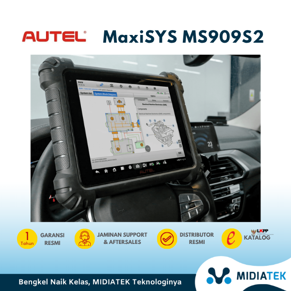 AUTEL MS909S2 Scanner Mobil dengan MaxiFlash VCIJ2534  — foto 2