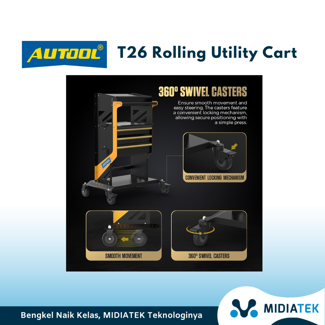 AUTOOL Trolly T26 Rolling Utility Cart — foto 4