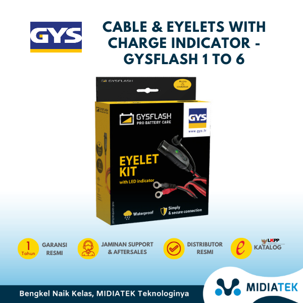 GYS GYSFLASH 1 to 6 (Cable & Eyelets with Charge Indicator) — foto 2