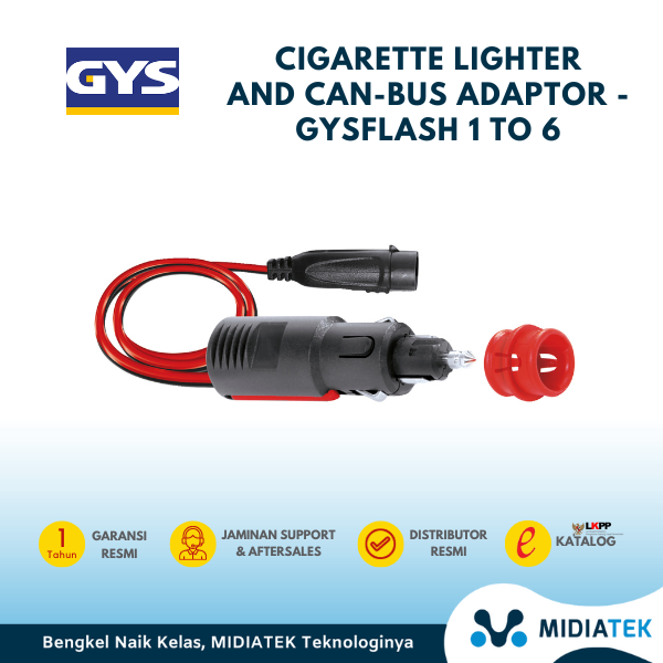 GYS CIGARETTE LIGHTER AND CAN-BUS ADAPTOR - GYSFLASH 1 TO 6