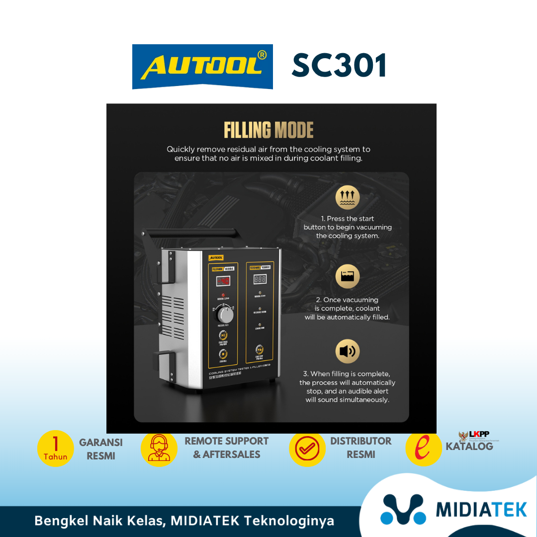 SC301 Automotive Coolant Leak Detector and Filler — foto 3