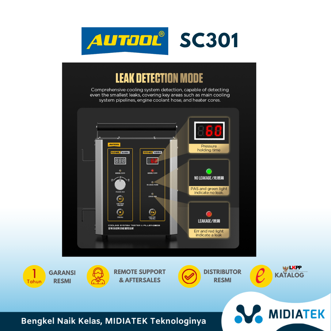 SC301 Automotive Coolant Leak Detector and Filler — foto 4